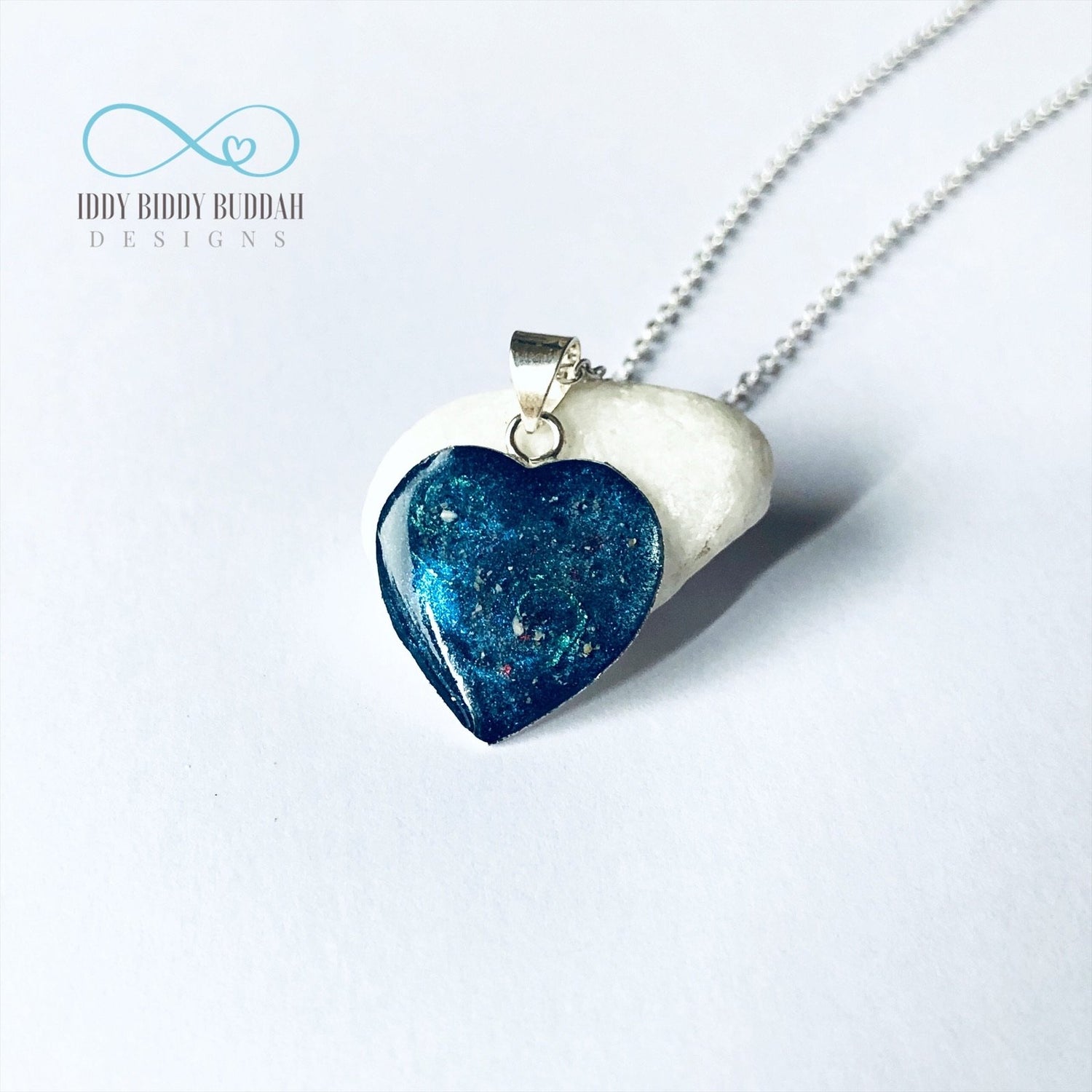 Sterling Silver Heart Memorial Cremation Ashes Pendant Necklace