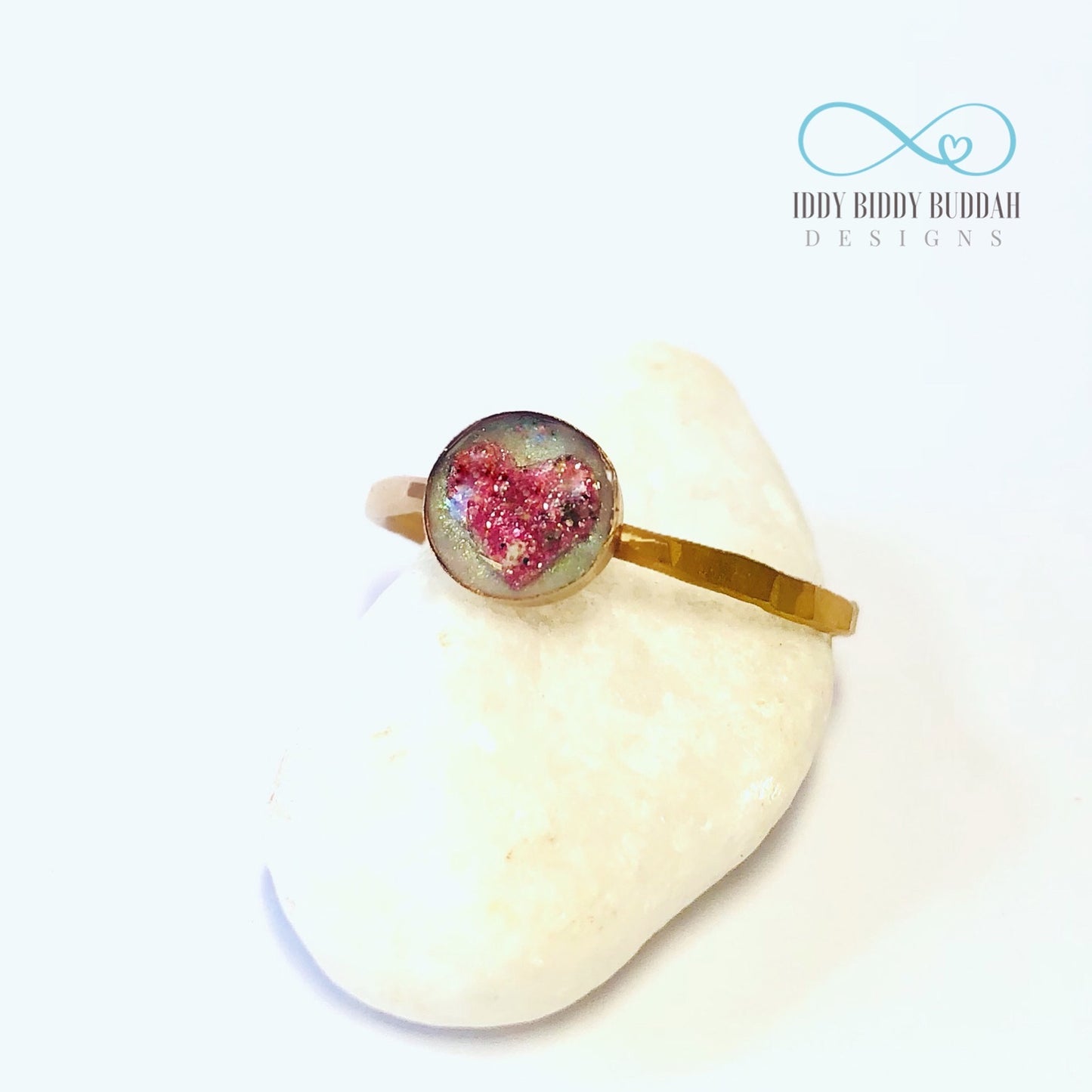 Elodie Ring - hammered 14k gold filled