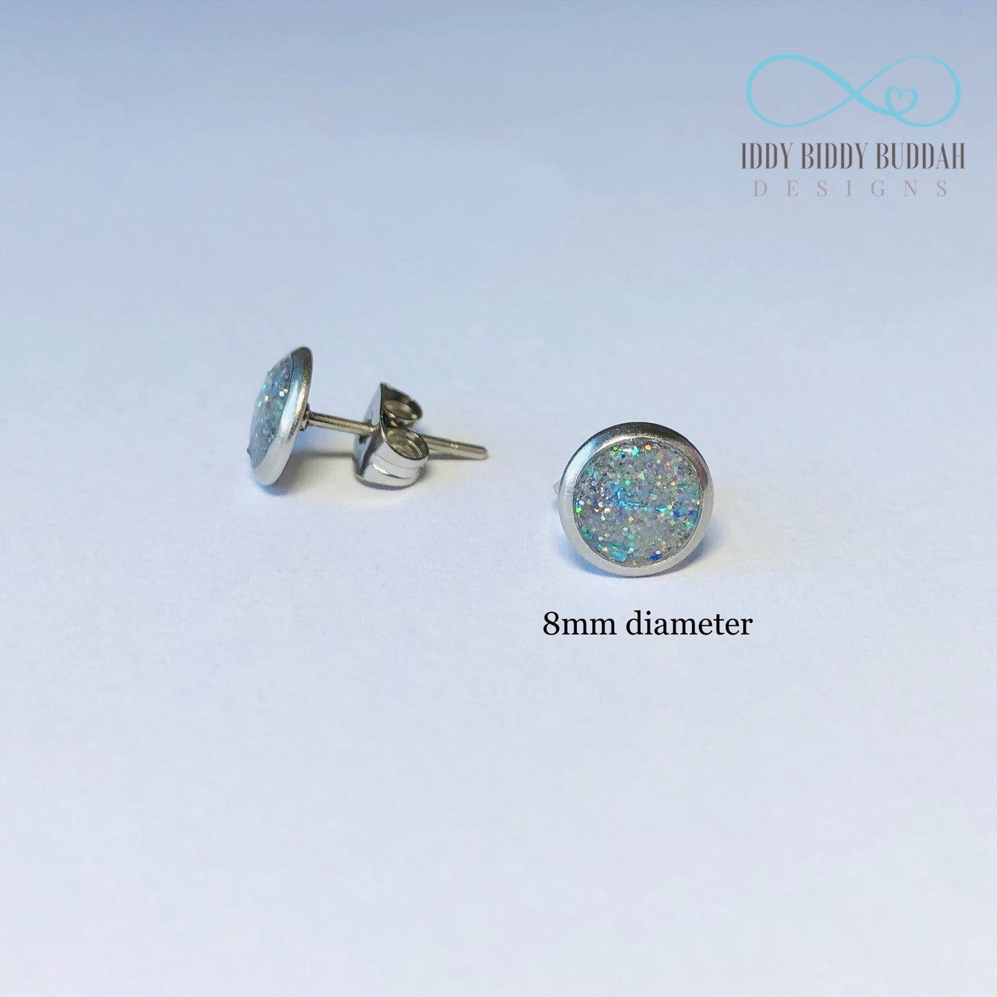 Rainbow sparkle earrings “You are stronger than any storm”