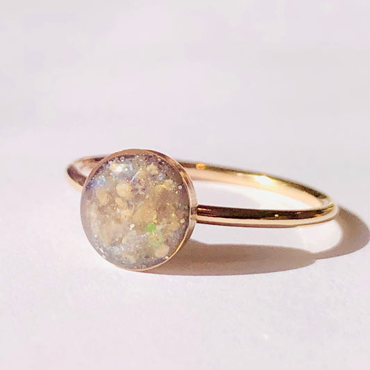 Elsie 14k Solid Gold Memorial Ring