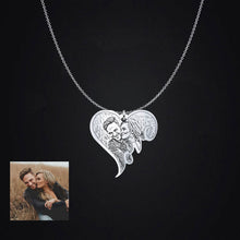 Personalised Photo Engraved Love Heart Pendant