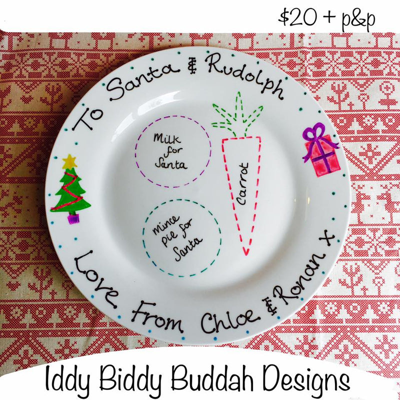 Personalised on sale santa plates