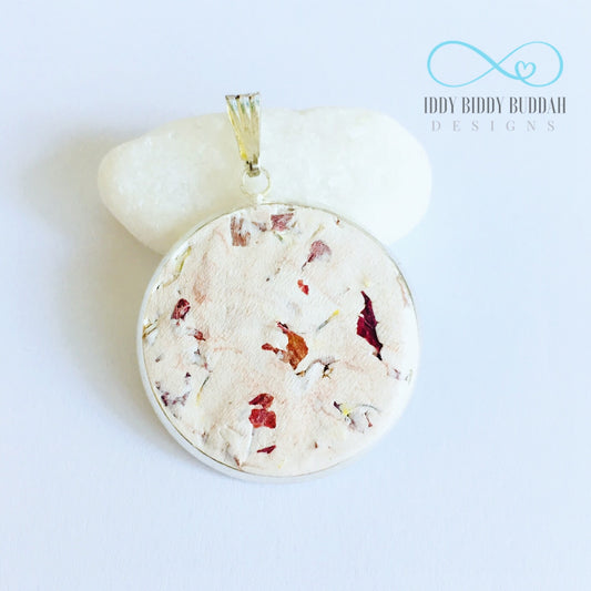 Wedding Keepsake Texturised Pendant