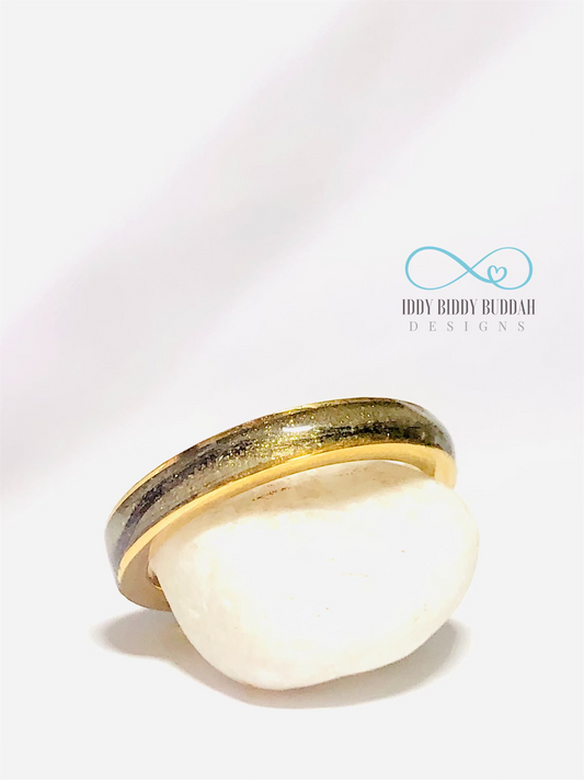 Clara Ring - Gold Tungsten Carbide Full Channel Set Ring
