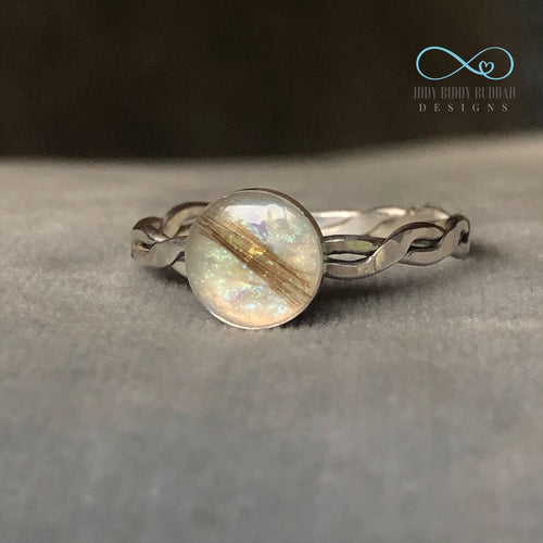 Aquarius Sterling Silver Keepsake Ring