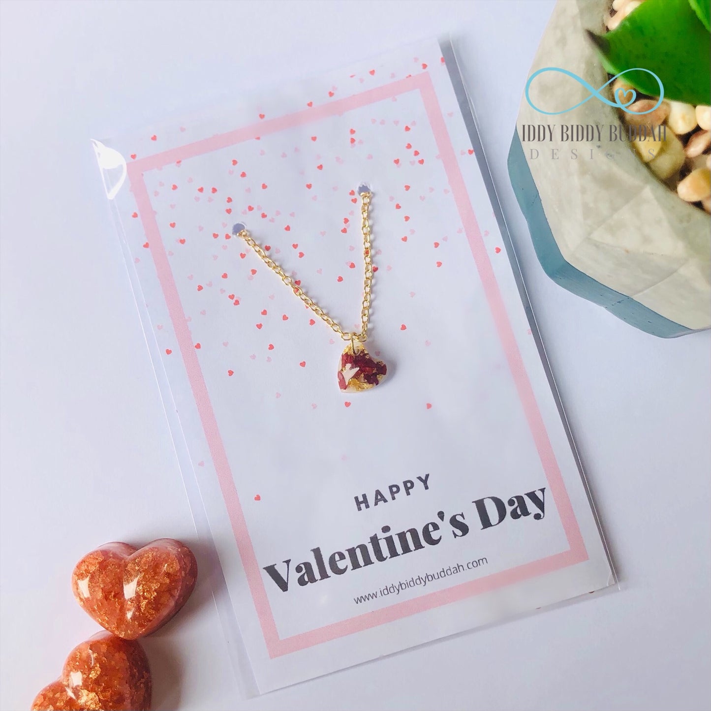 Valentine's Day Real Botanical Necklace
