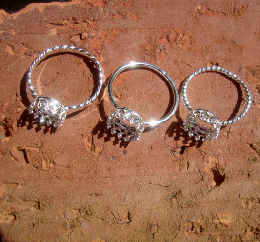 Tiara Sterling Silver Keepsake Ring