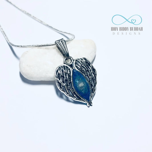 Angel Wings Heart Pendant