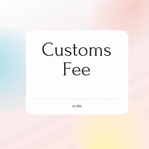 Customs fee for order #1384