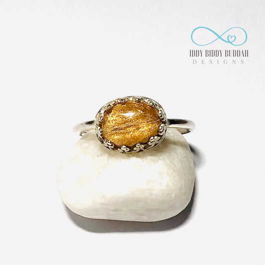 Daisy - Sterling Silver Oval Crown Ring