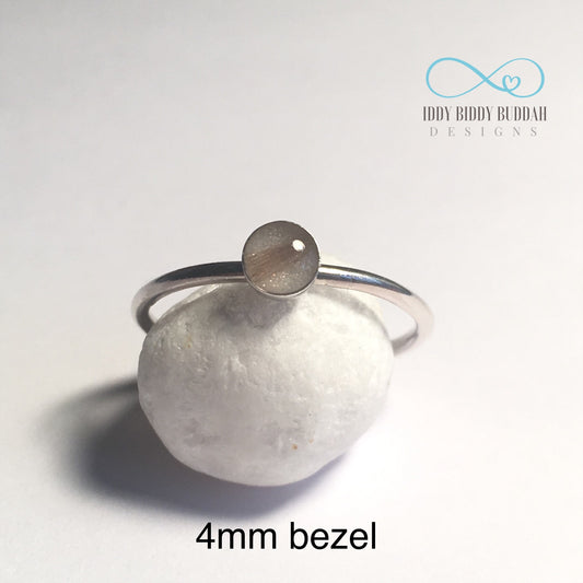 Ava - 4mm Sterling Silver Keepsake Ring